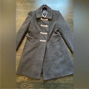 Rothschild Charcoal Double-Breasted Trench Coat